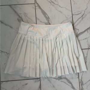 Athleta Active White Pleated Skirt